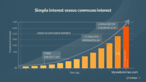 Power of compounding growth chart in investment