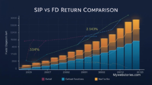 एसआयपी आणि मुदत ठेव यातील परताव्याची तुलना.
